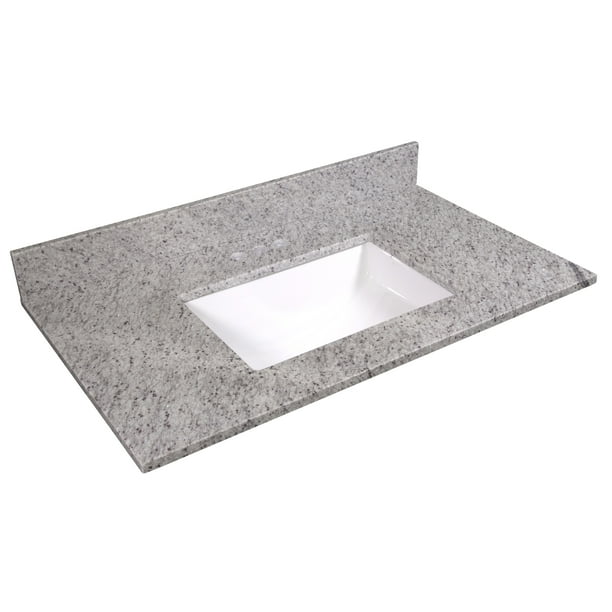 Design House 563346 Granite Single Bowl Vanity Top 37x22 Kashmir White Walmart Com Walmart Com