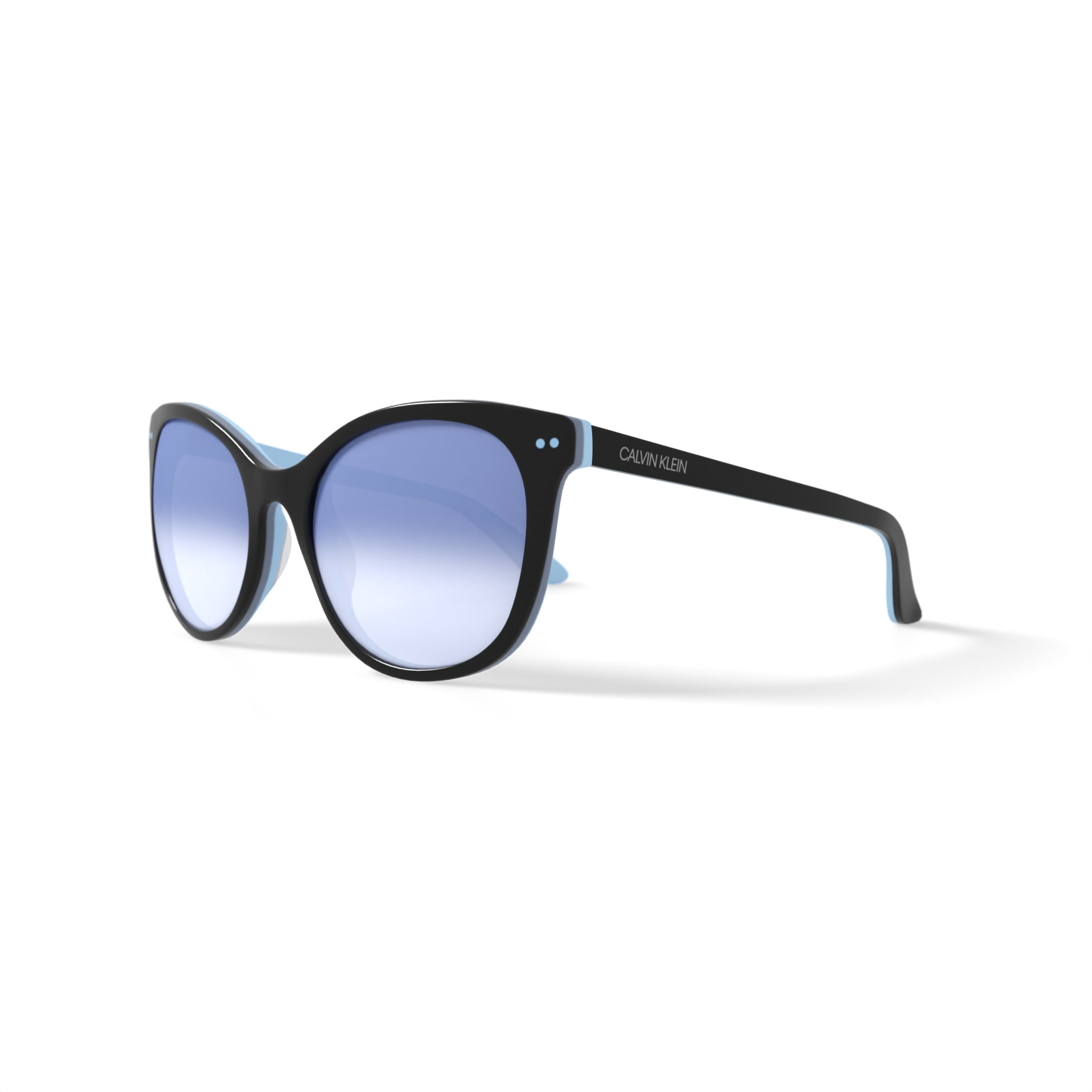 Calvin Klein Women's Rx'able Fashion Sunglasses, CK18509SG, Black, 55-18-135, with Case