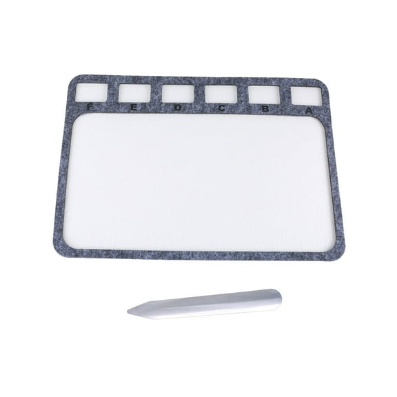 Jewelry Craft Beading Boards 2 Pieces Set of Sturdy Felt Rectangle Bead Mats with Alphabetic Scale Home Accessory