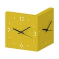 thumbnail image 5 of Double Sided Wall Clock, Wall Hanging Clocks, Minimalist Double Faced Clocks Night Light, Square Lighted Corner Clock for Hallway Study Room Yellow, 5 of 7