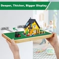 thumbnail image 3 of Vivise Display Shelves for Building Bricks 48X24 Stud Base Plate Wooden Wall Mount Shelf Display for Wall Compatible with All Toy Block Brands (Size 16X8 Inch), 3 of 7