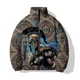 thumbnail image 2 of Chaquetas cómodas y cálidas para hombre, modernas y versátiles, con relleno largo y estampado de guerrero, abrigos para hombre, abrigos deportivos de invierno para el tiempo libre para hombre, 2 of 5