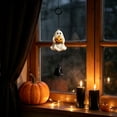 thumbnail image 5 of Aoznliie Halloween Wind Chimes, Resin Door Hanging Decor with Pumpkin Black Cat Bat Ghost, Spooky Porch Ornament for Fall Festive Display,9x4in, 5 of 6