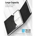 thumbnail image 2 of LQQBOX Business Card Holder - Professional Business Card Case Metal Name Card Holder Pocket Business Card Carrier for Men & Women with Magnetic Shut (Black), 2 of 7
