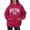 Red, variant on Large Sweatshirt Women Stripe Hoodie Sweatshirt Sweater with Colla Shirt Women Zip up Hoodie Cropped Hoodies for Fuzzy Women's Hoodies Casual Fashion Hooded Sweatshirts Loose Fit Pullover Red XXL