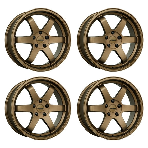 4 x KATANA KR08 17X7.5 5X114.3  40mm Matte Bronze Alloy Wheel Rim 17" Inch