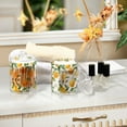 thumbnail image 4 of Yayeee 2 Pack Qtip Holder Bathroom Cotton Swab Canister with Lid Clear Dispenser Set, Orange Bees, 4 of 6