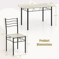 thumbnail image 3 of Gloalway Dining Table and Chair Set,Dining Room Table Set, 3 of 4