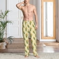 thumbnail image 5 of Uemuo Yellow Corn Pattern Men's Wide Leg Palazzo Lounge Pants with Pockets Light Weight Loose Comfy Casual Pajama Pants-XX-Large, 5 of 9