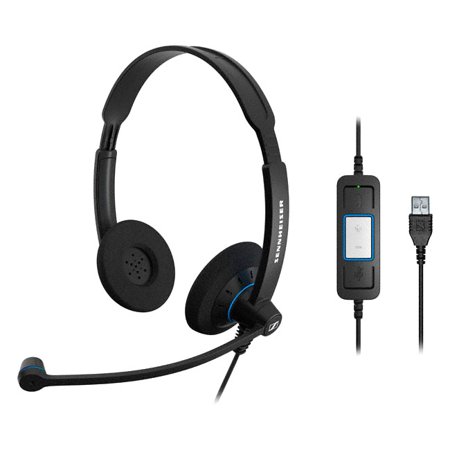 UPC 615104236912 product image for Sennheiser Dual-Sided SC 60 USB CTRL Headset with Noise-Canceling Microphone | upcitemdb.com