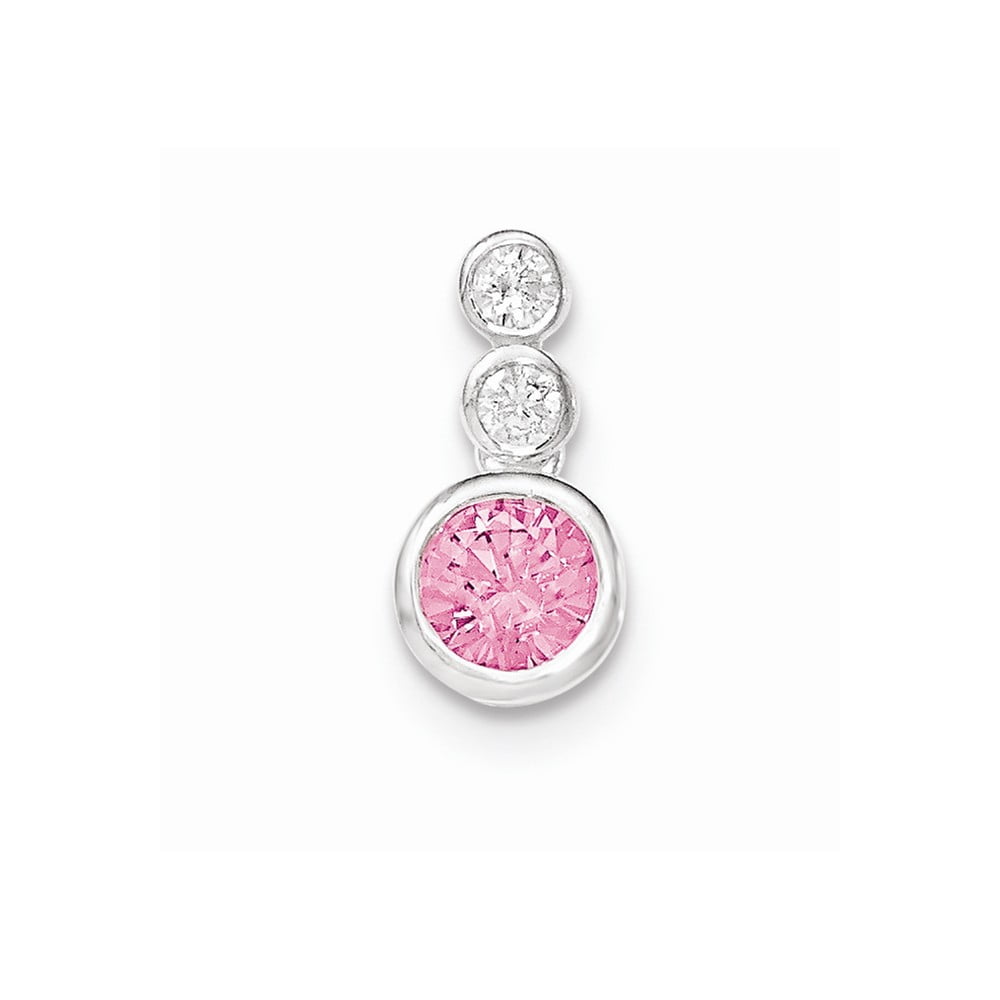Jewelry Solid 925 Sterling Silver Clear 