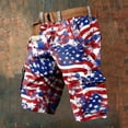 thumbnail image 2 of ibiyuan Cargo Shorts Men Multi Pockets 250 Anniversary 4th Of July Usa Shorts Y2k Mens Golf Shorts, 2 of 3