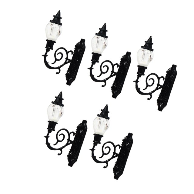 Redempat 5x Antique Miniature Wall Lamp for Accessories DIY Style A 1Set
