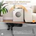 thumbnail image 4 of Gymax Modern Cat Litter Box EnclosureHidden Kitten Washroom FurnitureIndoor Pet Home, 4 of 10