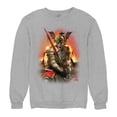 thumbnail image 5 of Apocalypse Reaper Sweatshirt Fantasy Skeleton Knight with a Sword Medieval Legendary Creature Dragon Wizard Crewneck, 5 of 7