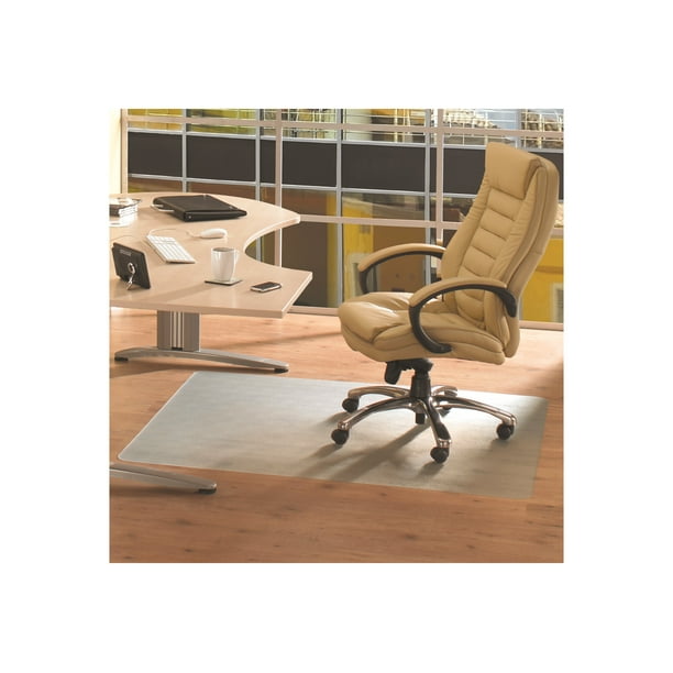 Tapis de chaise rectangulaire en polymère amélioré EcoTex pour sol dur (36" X 48")