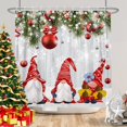 thumbnail image 3 of Christmas Shower Curtain,Merry Christmas Shower Curtain-Gnome Shower Curtain 3D Wood Snow Christmas Bathroom Decor Holiday Decorations Waterproof Polyester Fabric 72" X 72", 3 of 6