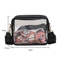 thumbnail image 3 of Bolsa De Hombro Likrtyny Transparente PVC Con Bufanda De Seda Negro Para Estrenar, 3 of 7
