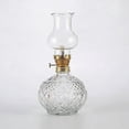 thumbnail image 4 of Vintage Glass Oil Lamp Lantern with Candle Holder, Kerosene Lamp for Home Decor, Power Outages, Weddings and Romantic Dinners, 4 of 8