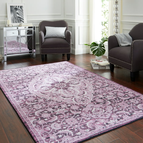 Mohawk Home Prismatic Hayden Purple Traditional Floral Precision