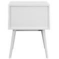 thumbnail image 3 of Nightstand Side End Table, Wood, White, Modern Contemporary Urban Design, Bedroom Master Guest Suite Living Room, 3 of 5