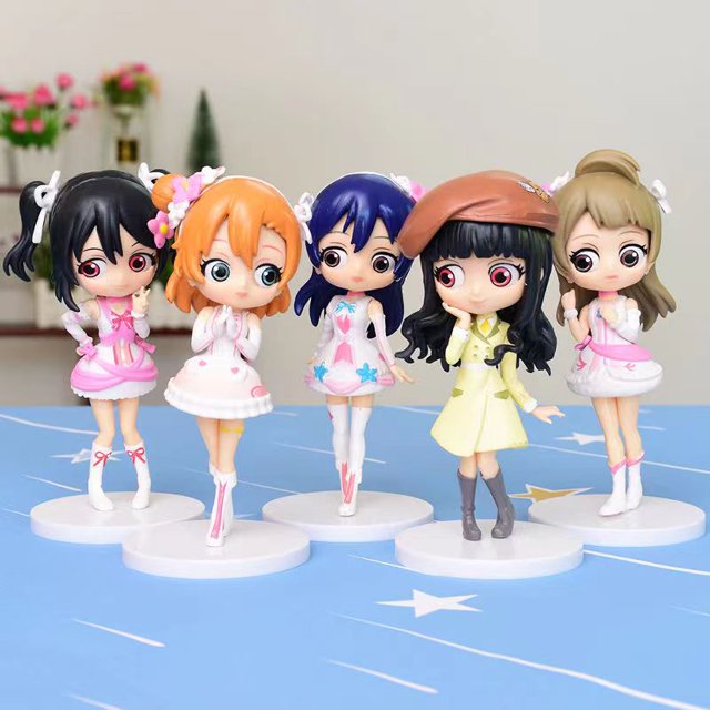 Juego de 5 figuras de acción de Honoka Kousaka, Kousaka, Honoka, Kotori, Minami, Ayase, Eli, Sonoda, Umi, juguete