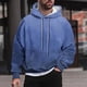 thumbnail image 1 of Sudadera con capucha para hombre, estilo casual, con cuello redondo, estampado, manga larga, blusa de poliéster, 1 of 6
