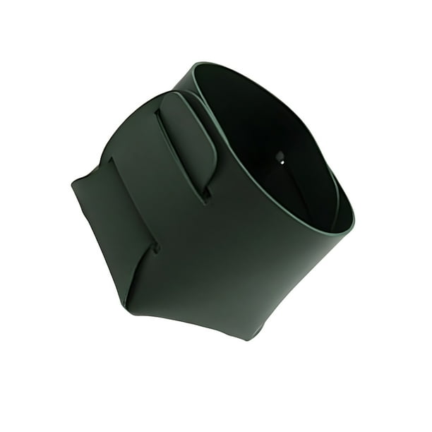 Cateissary DIY pen holder to carry desktop leather storage box DIY desktop storage holder box Nordic storage ins handmade Almacenamiento y organización del hogar verde negruzco 9*9*10 CM
