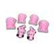 thumbnail image 4 of Rodilleras, coderas y muñequeras para niños. Conjunto de equipo de protección para niños. Gris rosa, 4 of 9