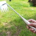 thumbnail image 6 of HongHeng Weeding Artifact Uprooting Weeding Tool, Premium Manganese Steel forged Weed Puller 5 Teeth, Hand Weeder Tool for Gardening with Long Handle (13.6 inch stainless steel), 6 of 6