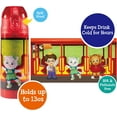 thumbnail image 3 of Daniel Tiger 13 oz Insulated Water Bottle with Red Lid & Trolley Print - Easy to Use for Kids - Reusable Spill Proof BPA-Free Water Bottle, 3 of 5
