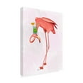 thumbnail image 2 of Fab Funky 'Flamingo and Cocktail 1' Outdoor Canvas, 2 of 3