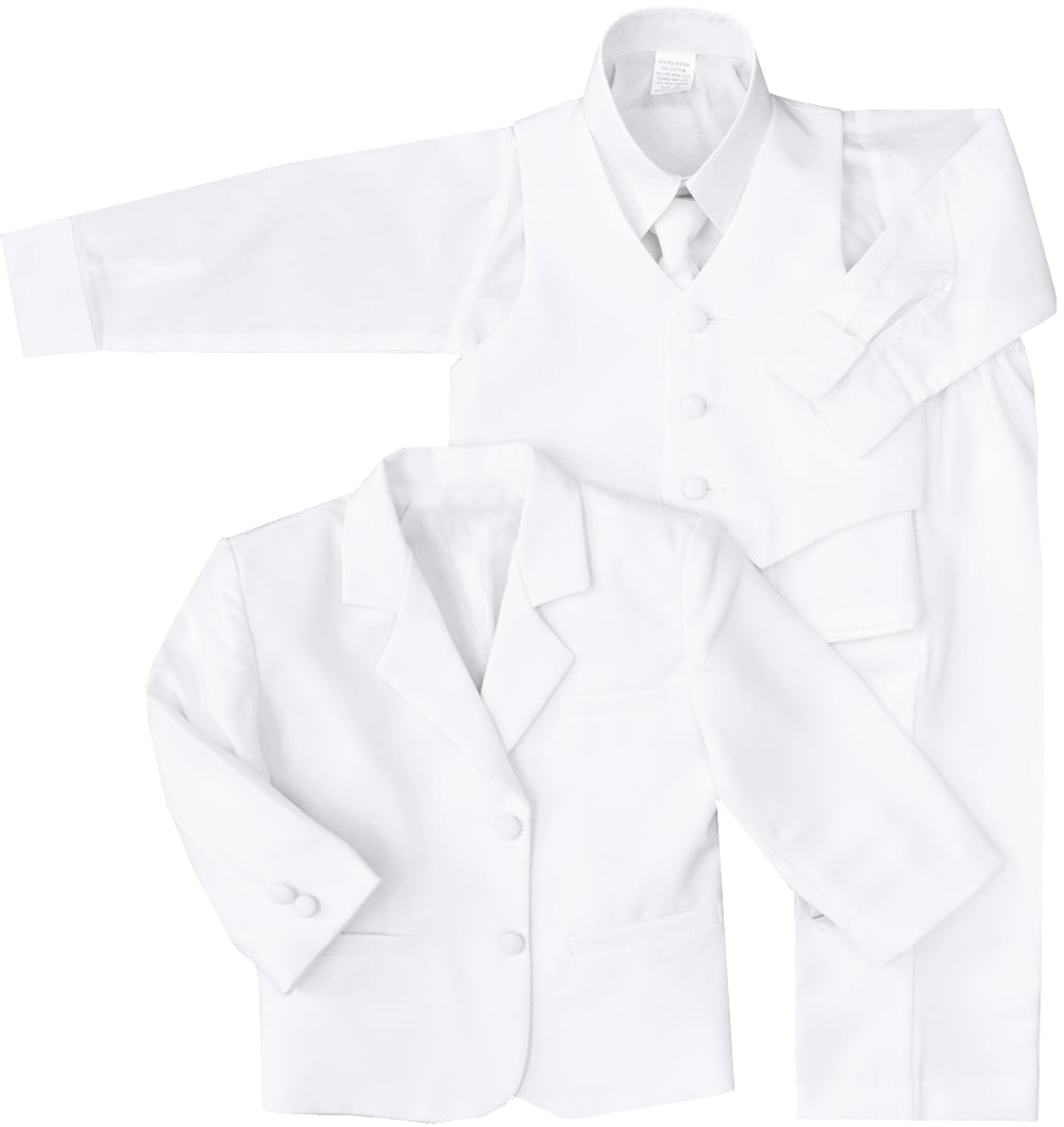Stone Khaki New Baby Toddler & Boy Formal Tuxedo 5 piece Suit Set New born 12 