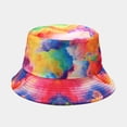 thumbnail image 3 of CoCopeaunts Tie Dye Bucket Hat for Women Double Side Wear Sun Protector Fisherman Hat for Travelling All Seasons All-Match, 3 of 8