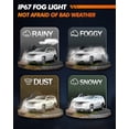 thumbnail image 2 of SEALIGHT H13/9008 LED Fog Light Bulbs  Super Bright Dual Beam LED Fog Bulbs  Cool White Plug and Play  Quick Installation Halogen Replacement  Pack of 2, 2 of 8