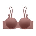 thumbnail image 5 of Byworldtasic Women's Convertible Strapless Bra Breathable Mesh Padded Push‑Up Bra Scalloped Edge Everyday Bra, 5 of 9