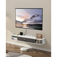 thumbnail image 1 of VEVOR Floating TV Stand 47 in Entertainment Center Power with Cable Hole White, 1 of 9