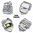 thumbnail image 5 of FORMRS Mini Backpack Purse for Women Travel Daypack Casual Shoulder Bag, Light Sharks, 5 of 7