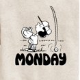 thumbnail image 3 of Peanuts - Lucy Monday - Toddler & Youth Crewneck Fleece Sweatshirt, 3 of 6