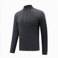thumbnail image 3 of ZIXKCGDSE Quarter Zip Pullover Men Long Sleeve Shirts Fitness Sports Workout Gym Athletic Tee Size 2XL, 3 of 4