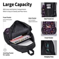 thumbnail image 6 of Naloa Halloween Print Large Capacity Backpack Lunch Bag Pencil Case Combination 3 Piece Set for Student, 6 of 8
