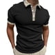 thumbnail image 1 of Gibobby Polo Casual para Hombre Polo de piqué de algodón sólido de Manga Corta para Hombre(Negro,M), 1 of 4