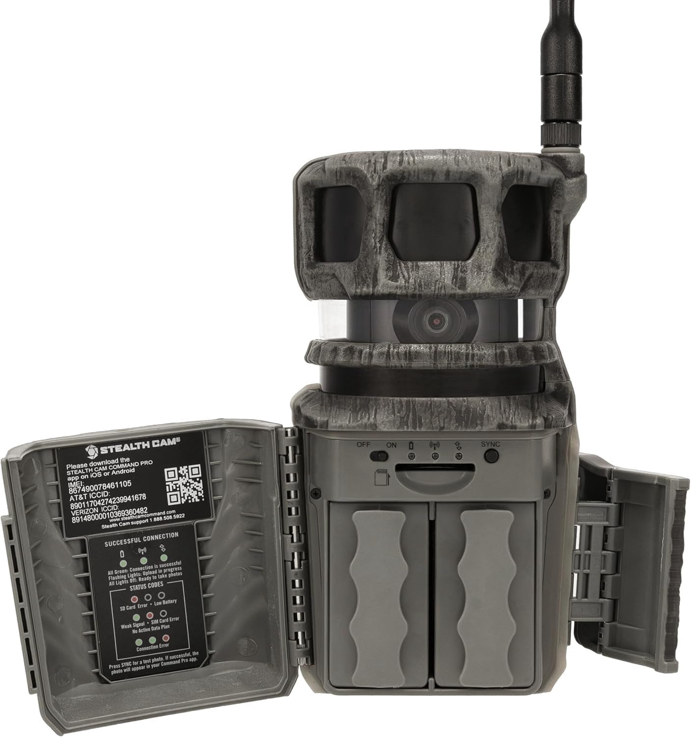 Stealth Cam Revolver Pro 2.0 360 Cellular Camera 40MP, 1-6 Zone On-Demand and Live View, 0.4 Sec Trigger, Built in Memory, HD Photo and Video Includes Solar Panel, Tripod, & Cleaning Cloth 2PK