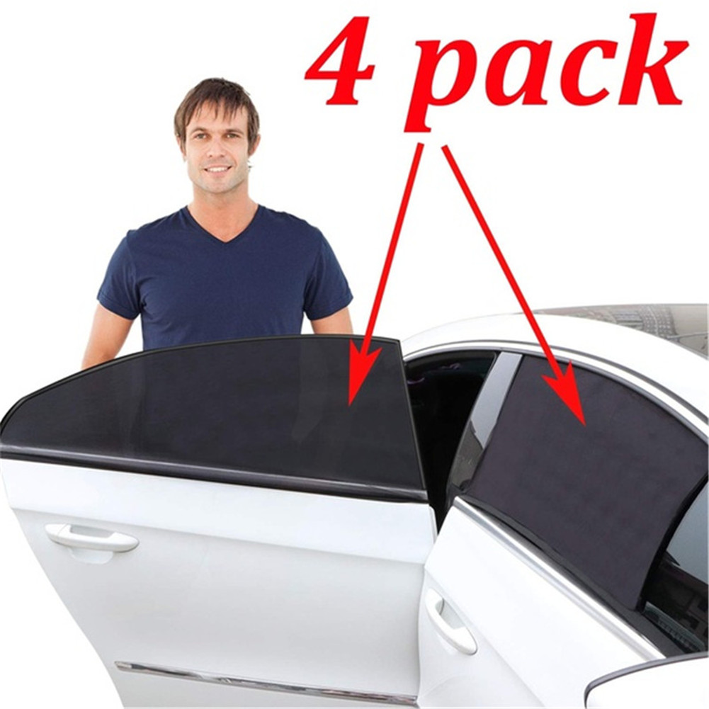 Cling Sun Shade for Side Rear Window for Baby Kids,80 GSM with 15s Film for Full UV Rays Sun Glare Protection-2 Transparent /& 2 Semi-Transparent Sunshades 21x 14 4 Pack 2win2buy Car Window Shade