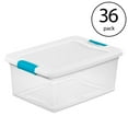thumbnail image 2 of Sterilite 15-Quart Clear Stackable Latching Storage Box Container (36 Pack), 2 of 5