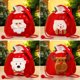 thumbnail image 3 of Soporte de regalo de Navidad, bolso de mano de Papá Noel, muñeco de nieve, oso de alce, paquete de dulces de Navidad, bolsa de tela, decoración de Feliz Navidad, Feliz Año Nuevo, 3 of 4