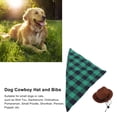 thumbnail image 2 of Cowboy Costume for Pet Cowboy Bandanna Cowboy Hat for Pet Cowgirl Bandanna Hiphop Costume for Pet Hippie Costume, 2 of 8