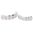 thumbnail image 3 of Fashionable Gold Plated Hip Hop Teeth Set Alloy Unisex Rapper Costume Teeth Accessories Jewelry Accessories Perfect Decoration for Festivals[silver], 3 of 8