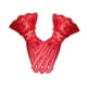 thumbnail image 2 of Guantes cortos de encaje para mujer, transparentes, elegantes, para boda, formales, fiesta de té, disfraz de princesa, novia, graduación, ópera Rojo, 2 of 8