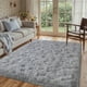 thumbnail image 2 of Alfombra LòutiRoot Home Grey Fluffy 120 x 180 cm para dormitorio y sala de estar, 2 of 9